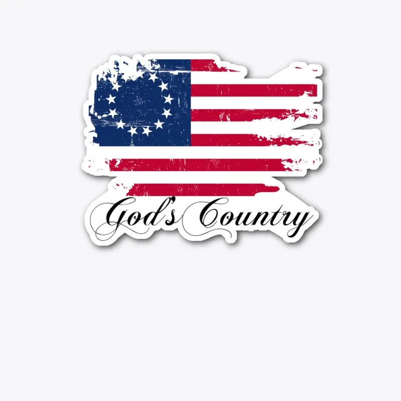 Betsy Ross Flag- Gods Country