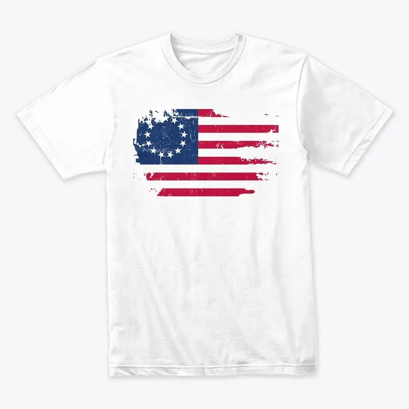 Betsy Ross Flag Distressed